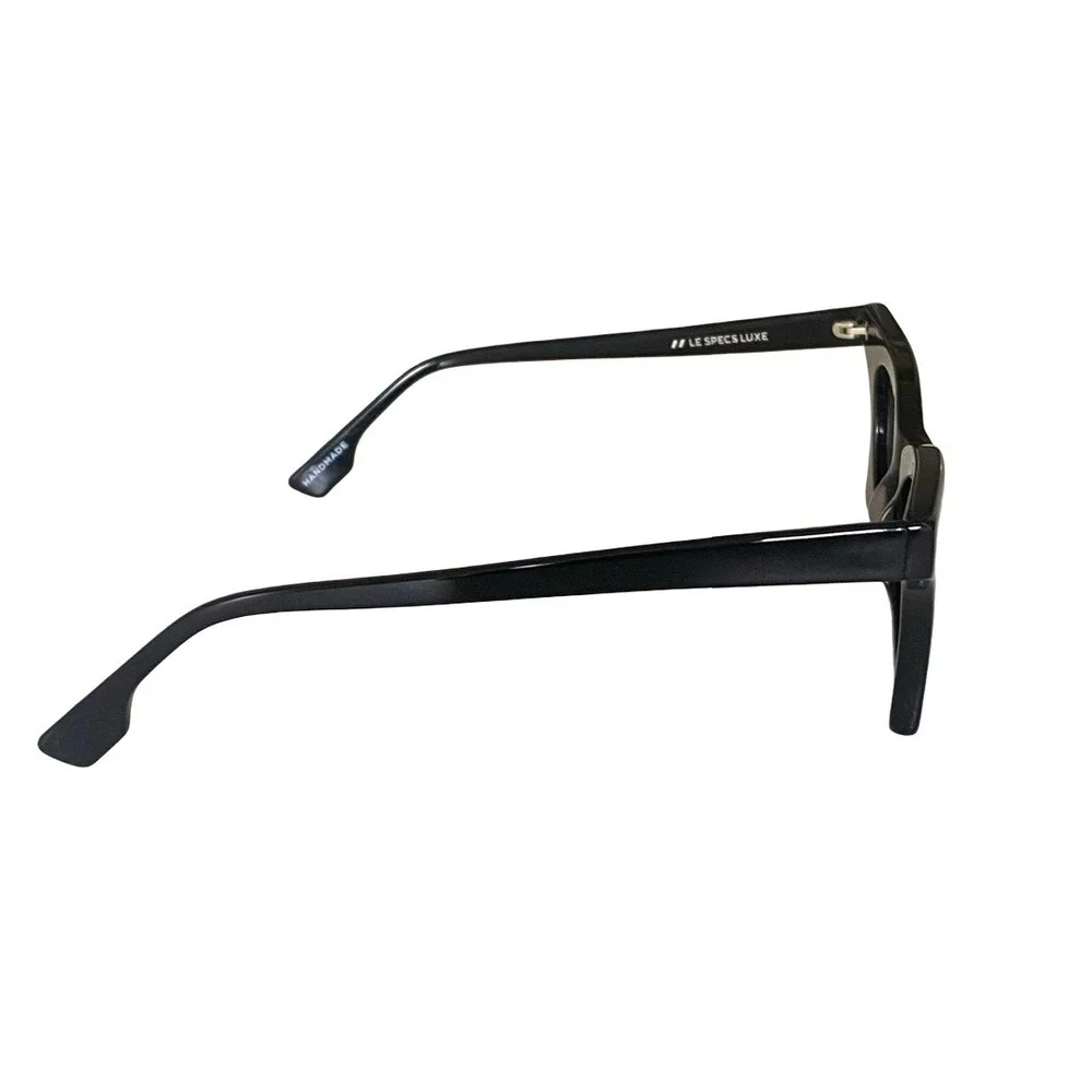 Le Specs‎ Luxe Nitro Black Winged Cat Eye Sunglasses Handmade